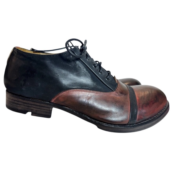 GJO.E Grunge John Orchestra Explosion Handmade Leather 2Tone Derby EU45 US11